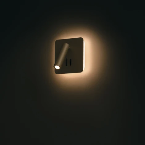Настенный светильник (бра) Ios 176 3000К 9Вт IP 20 LED Maytoni Technical C175-WL-01-6W-B (220V, выключатель)