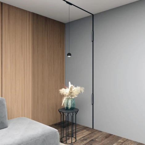 Трековый светильник магнитный 48V Denkirs Air Hang DK5346-BK (LED, шар)