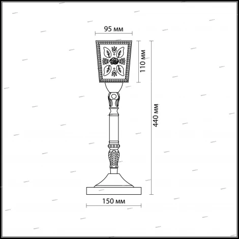 Интерьерная настольная лампа Odeon Light Vitra 2564/1T