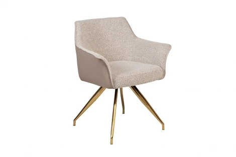 30C-12870 Стул обеденный поворотный букле, экокожа 56*63*79см Garda Decor