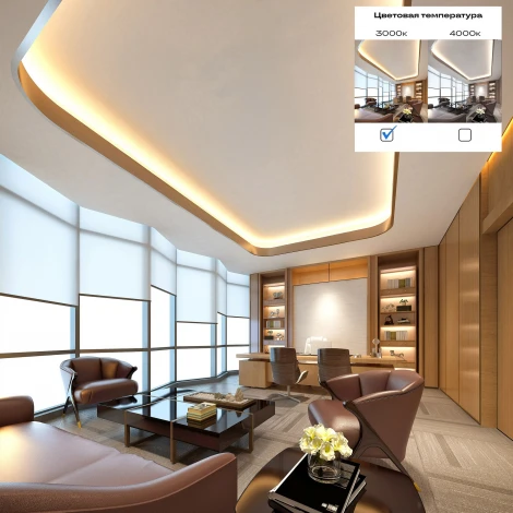 Светодиодная лента 2835 14,4Вт/м 3000К 7000Lm IP20 24В (5 метров) ST Luce ST5001.314.20