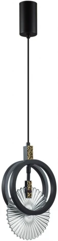 Подвесной светильник Odeon Light Mercury 5421/17L черный/золото/металл/стекло LED 17W 3000K (220V, на проводе)