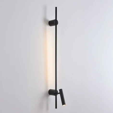 Настенный светильник светодиодный Lumion Toint 8438/11WL черый, металл LED 3W + LED-подсветка 8W 3000K 220V