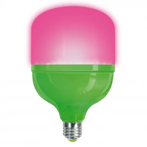Лампочка светодиодная E27 20W цилиндр розовая Uniel LED-M80-20W/SPSB/E27/FR PLS55GR