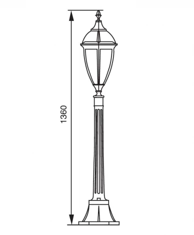 Наземный фонарь Oasis Light California L 84207L