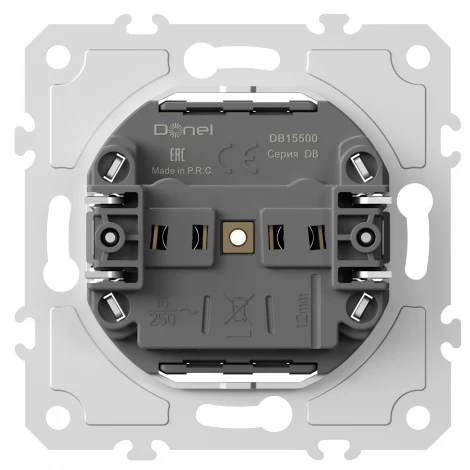 Механизм розетки без заземления Donel DB DB15500