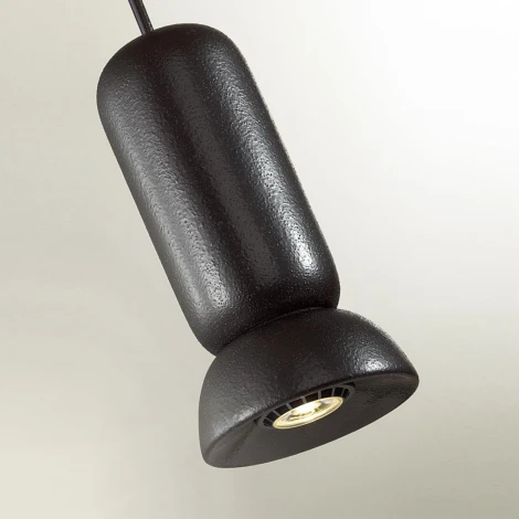 Подвесной светильник Odeon Light Kerama 5054/1D PENDANT черный/металл/керамика GU10 LED 4W (220V, на проводе, круглые)