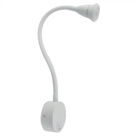 Бра на гибкой ножке для чтения Arte Lamp Twist A7603AP-1WH (LED, 220V, выключатель)