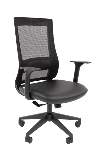 Офисное кресло Chairman 500LT Россия экокожа черный/TW-01 черный Б/П 7187916