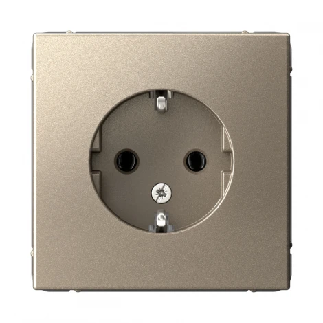 Розетка с заземлением (шампань) Systeme Electric GAL000543