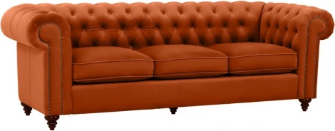 Диван Chester Classic ОГОГО (арт.344520), (Ткань/Оранжевый)