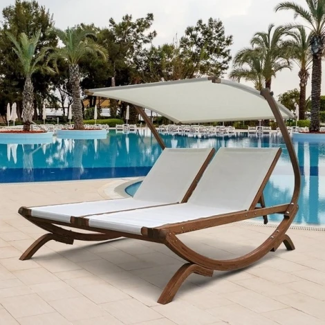 Шезлонг-лежак Мальта AFM-510C White Afina