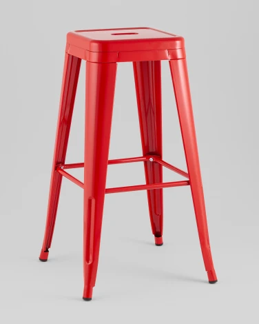 Стул барный TOLIX красный глянцевый KD Stool Group УТ000042109