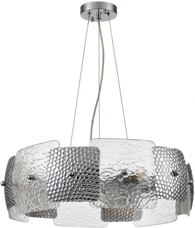 Подвесной светильник Lumion Liberti 6588/6 хром/тонированное стекло, металл/стекло E14 6*40W 220V (на тросе, круглые)