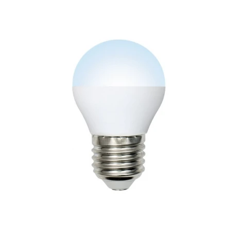 Лампочка светодиодная шар белая E27 9W 4000K Volpe LED-G45-9W/NW/E27/FR/NR