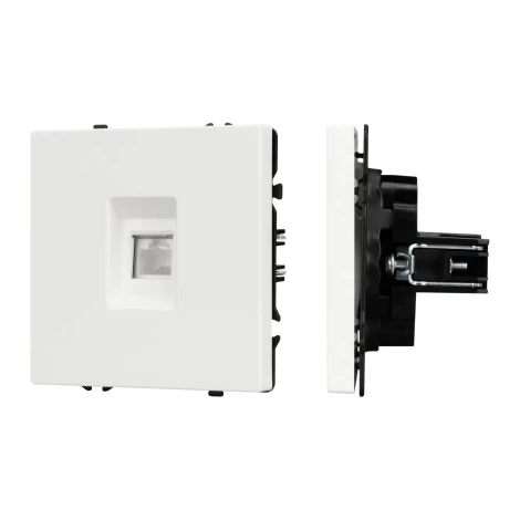 Розетка ARL NOBE компьютерная софт-тач белый кварц SCT-MPC1-SFPL-WH (RJ-45, CAT6) (Arlight,) 054304(1)