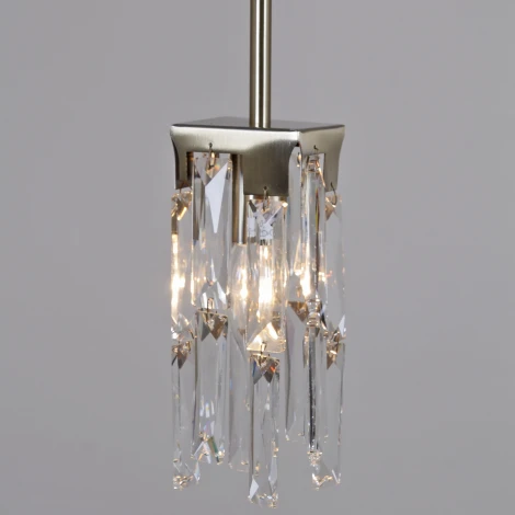 Подвесной светильник хрустальный ILLUMICO IL3600-5PSQ-26 AB DS