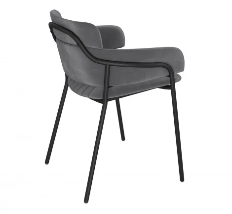 Стул Sheffilton SHT-S143 Угольно-серый/черный муар 9037958401