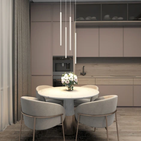 Подвесной светильник Denkirs Glingor DK4304-WH (LED, 220V, на проводе, круглые)