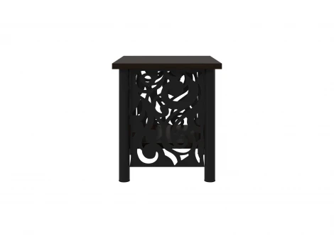 Тумба прикроватная черный шагрень Форвард 102252
