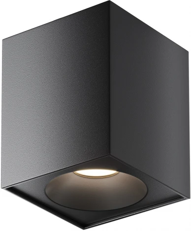 Потолочный светильник Zoom GU10 1x50Вт IP 65 Maytoni Technical C030CL-01B (220V, куб)