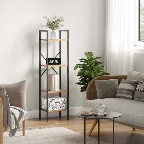 Стеллаж Стилвуд 14 узкий, 4 полки Leset 4687207095617