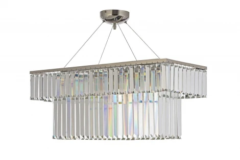 Подвесная большая люстра Arti Lampadari Enio E 1.5.70X25.100 NP (220V, хрусталь, на тросе)