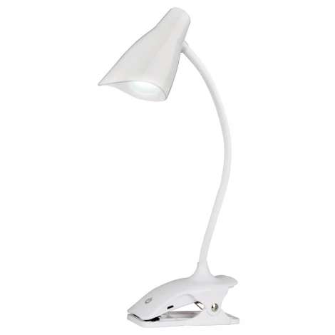 Интерьерная настольная лампа на прищепке Uniel TLD-560 White/LED/280Lm/5000K/Dimmer (220V, диммер, сенсорный выключатель)