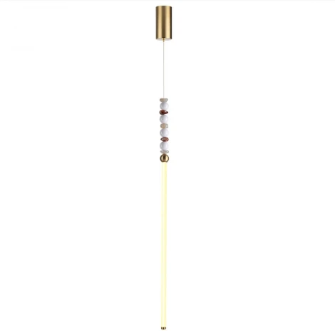 Подвесной светильник Odeon Light Monella 6640/12L бронзов/белый/металл/акрил/агат LED 12W 3500K 220V (на проводе, круглые)