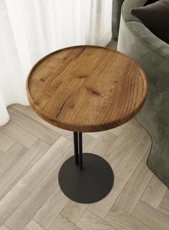 Придиванный стол Кальяри вяз браун/черный 4320091504