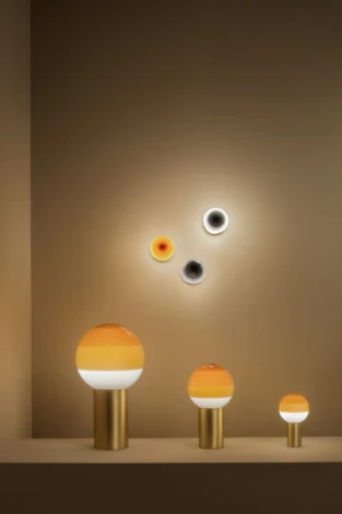 Настольная лампа Dipping Light S белый-матовая латунь Marset A691-451-3515-27K (085687)