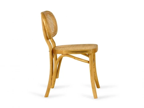 Комплект стульев Poltrona 2 шт. ОГОГО Обстановочка! 966326 (Массив,Дерево,Ротанг/Бежевый)