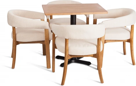 Стул SURTUR Tetchair (Дерево вяз,Лен/Бежевый) арт.24404