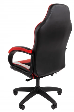 Кресло Chairman game 17 Россия экокожа черный/красный/белый 7213490