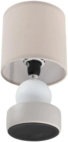 Настольная лампа Lumion Lalana 8180/1T светло-серый, керамика/текстиль E14 1*40W 220V (выключатель, шар, круглые)