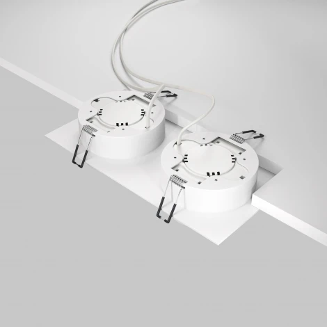 Встраиваемый светильник Hoop GX53 2x15W Maytoni DL086-02-GX53-SQ-W (220V)
