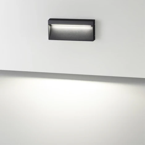 Подсветка для лестниц Odeon Light Vitty 6649/5WL NATURE черный/металл/акрил IP54 LED 5W 4000K AC85-265V (220V)