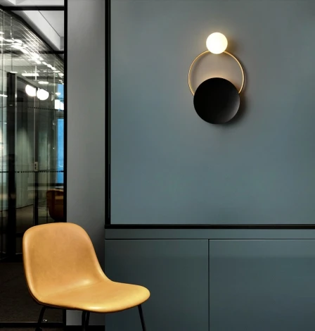 Настенный светильник с регулировкой цветовой температуры Inodesign Ring INO_Ring Gold Wall Light 45.262
