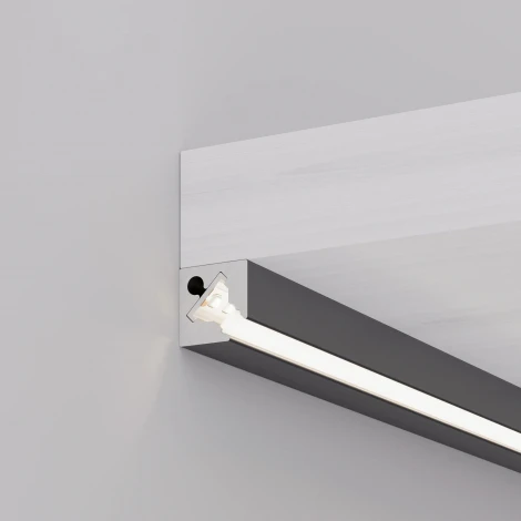 Профиль с экраном SL-KANT-H10-SQUARE-2000 IRON GREY (Arlight, Алюминий+пластик) 055325