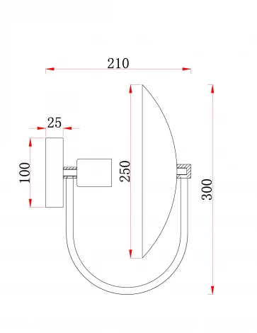Бра Freya Ellipse FR5320WL-01B