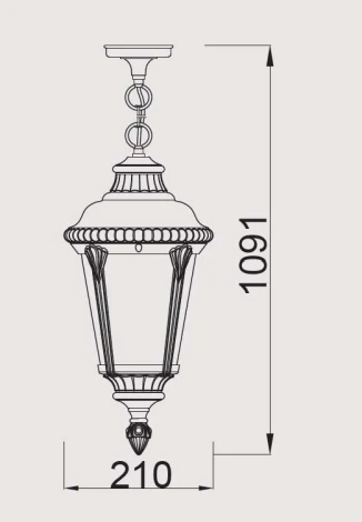 Уличный светильник подвесной Oasis Light Munich 2 S 79755