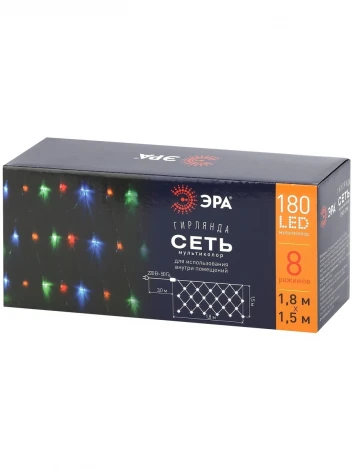 Светодиодная гирлянда Сеть 1,8*1,5м ЭРА ENIS-01M