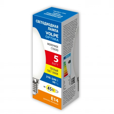 Лампочка светодиодная филаментная Volpe LED-C35-SLF LED-C35-5W/3000K/E14/FR/SLF