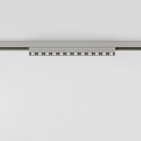 Трековый светильник магнитный светодиодный 10W 48V 3000K (никель) Elektrostandard Line Magnetic 85528/01