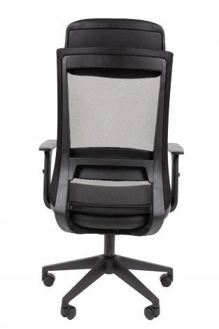 Офисное кресло Chairman 500LT Россия экокожа черный/TW-01 черный 7187909