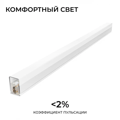 Светильник линейный светодиодный накладной 12Вт 1320лм 4000К белый Apeyron НЭТ 30-45