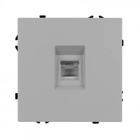 Механизм телефонной розетки SCT-NOBE-MTL1-SFPL-IS (RJ-11, 4C) (Arlight, Никель) 061893
