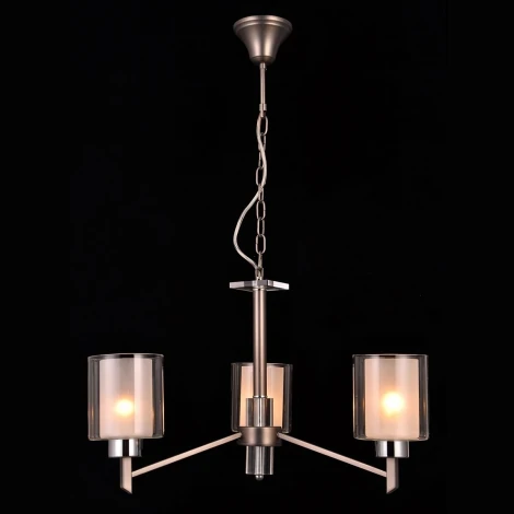Подвесная люстра Natali Kovaltseva Double 81049-3C ANTIQUE SILVER
