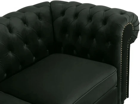 Диван Chester Classic ОГОГО (арт.344534), (Ткань/Черный)