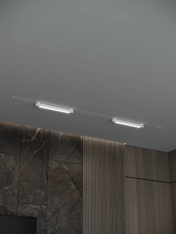 Трековая система в сборе однофазная встраиваемая 220V 32W Hesby Lighting Skylite №1 HSBL_kompl_S001_VI2W3K